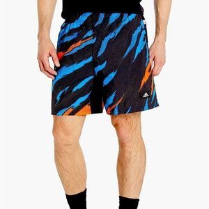 New Adidas Men's TRVL
Print Shorts in Black at Nordstrom, Size Medium